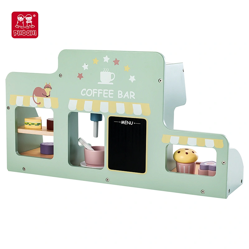 Wooden coffee machine toy